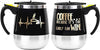 Self Stirring Coffee Mug – Automatic Mixing Stainless Steel Travel Cup