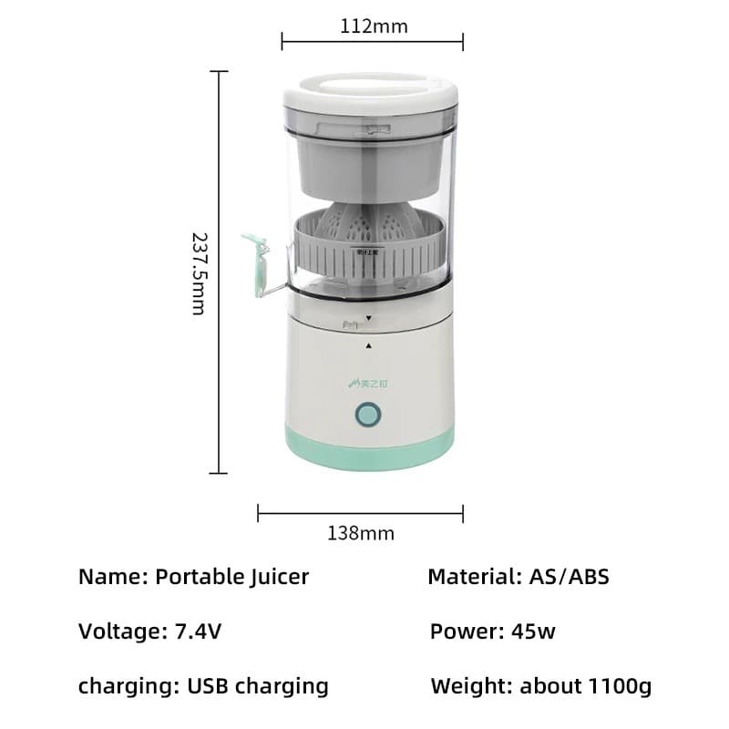 Portable USB Rechargeable Fruit Juicer