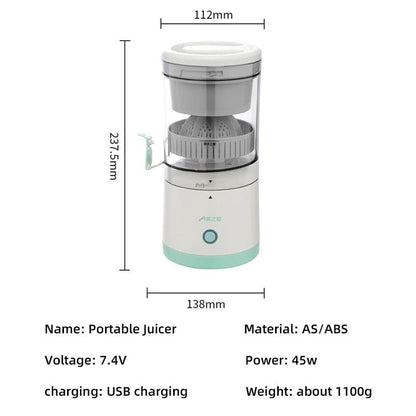 Portable USB Rechargeable Fruit Juicer