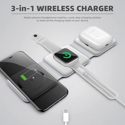3-in-1 Magnetic Wireless Charging Station