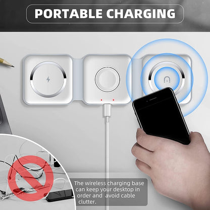 3-in-1 Magnetic Wireless Charging Station