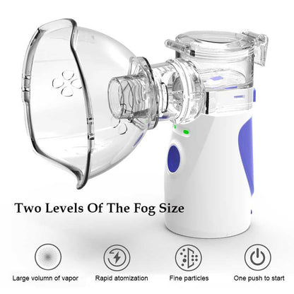 Portable Mesh Nebulizer – Silent Handheld Inhaler for Adults & Kids