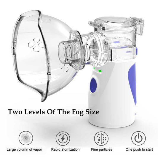 Portable Mesh Nebulizer – Silent Handheld Inhaler for Adults & Kids