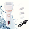 Electric Foot Grinder And Callus Remover, Electric Foot Polisher,  Rechargeable Foot Washing And Pedicure Kit,  Suitable For Cracked Heels And Dead Skin, With 3 Roller Heads